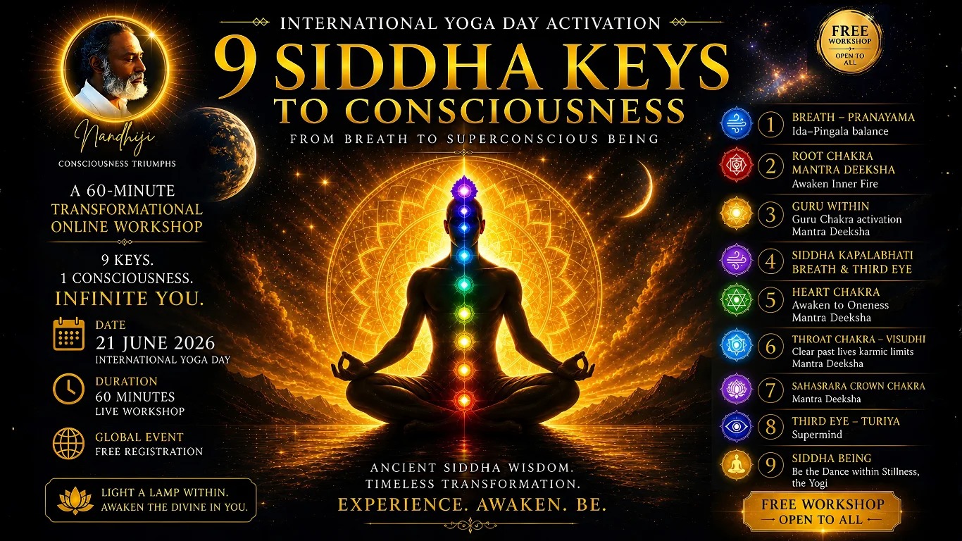 9 Siddha Keys to Consciousness · International Yoga Day masterclass